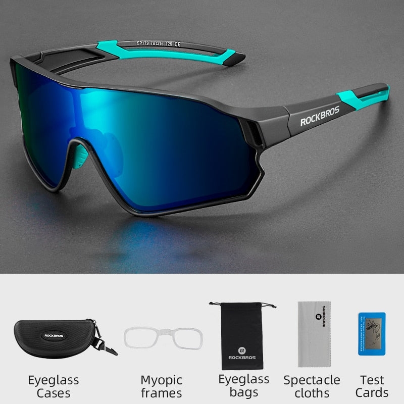 ROCKBROS Polarized Bike Glasses Outdoor UV400 Sun Protection Sports Eyewear Bicycle Sunglasses Unisex MTB Road Cycling Glasses