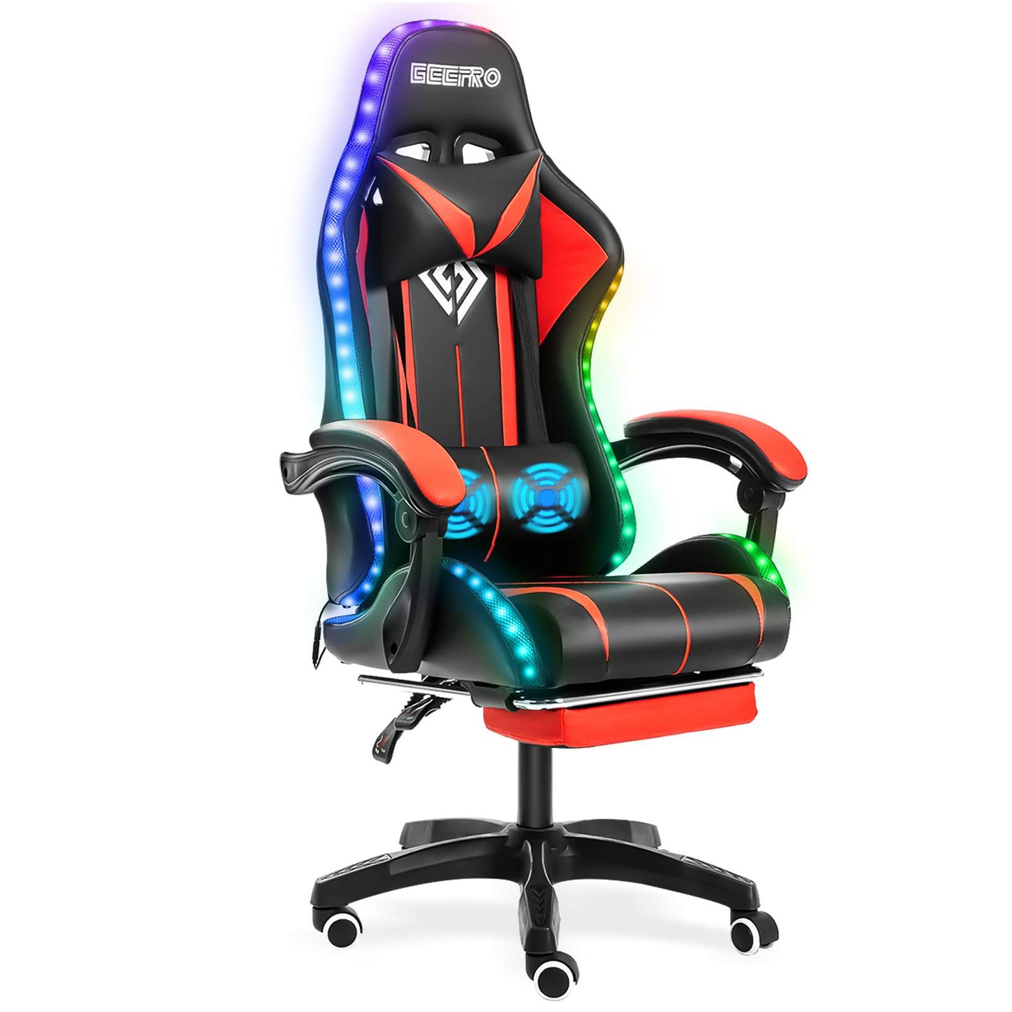 High Quality Gaming Chair RGB Light Office Chair Gamer Computer Chair Ergonomic Swivel Chair 2 Point Massage Gamer Chairs