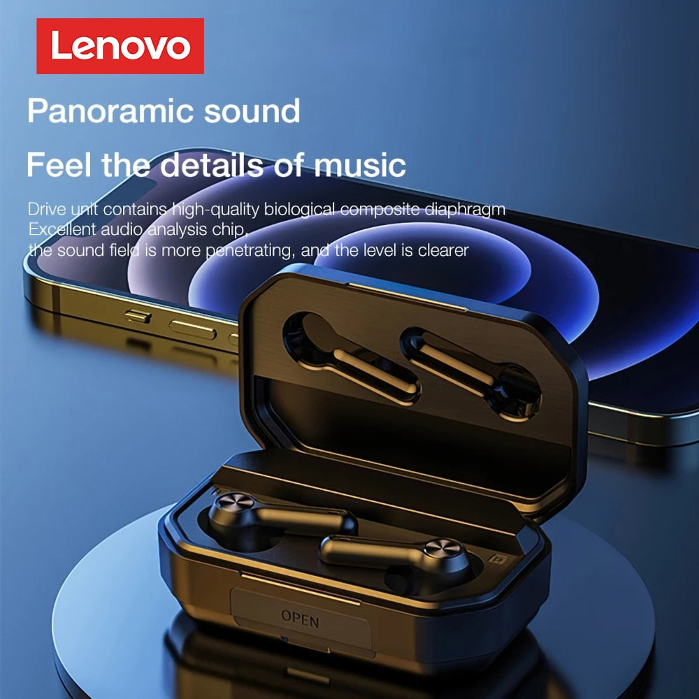 Original Lenovo LP3 Pro TWS Bluetooth 5.0 Earphones Wireless Waterproof Earbuds with Mic Gaming Headset HIFI Music Headphone