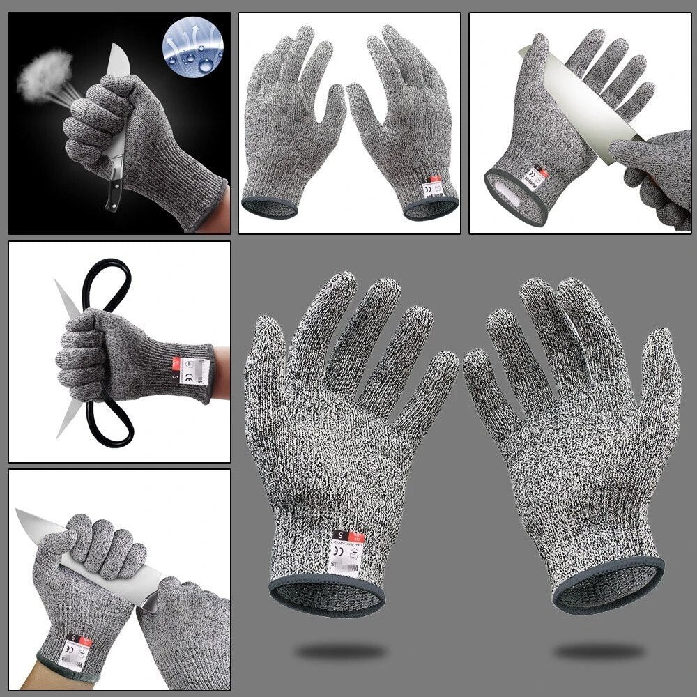 Level 5 Safety Anti-Cutting Gloves High-strength Industry Kitchen Gardening Fishing Finger Protect Anti-Scratch Glass Cutting