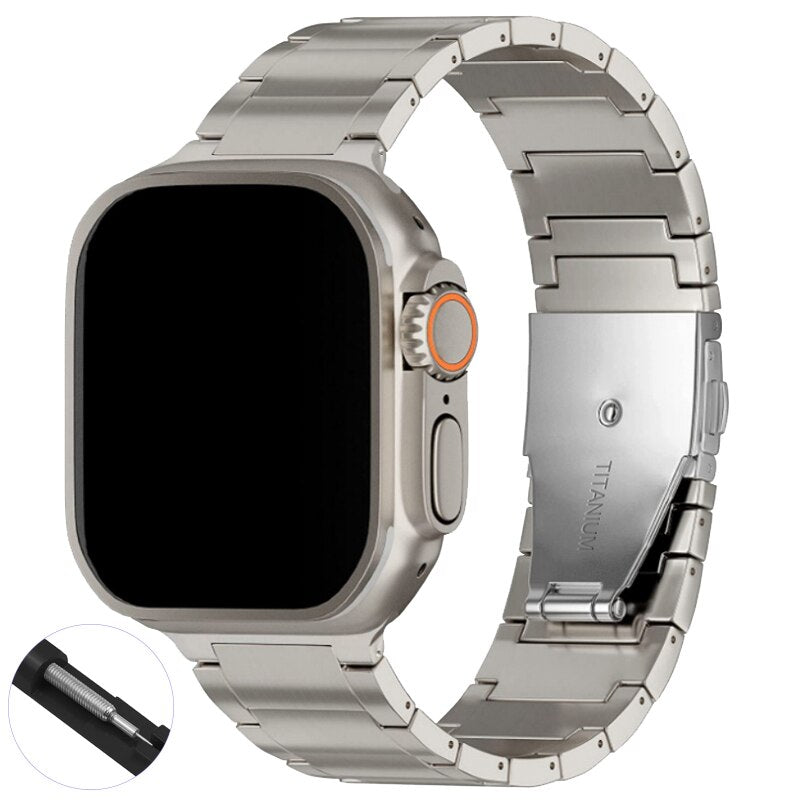 Ultra 49mm Titanium Metal Strap For Apple Watch Band 8 7 SE 6 5 4 3 Correa Bracelet For iwatch 45mm 41mm 40mm 38mm 42mm 44mm