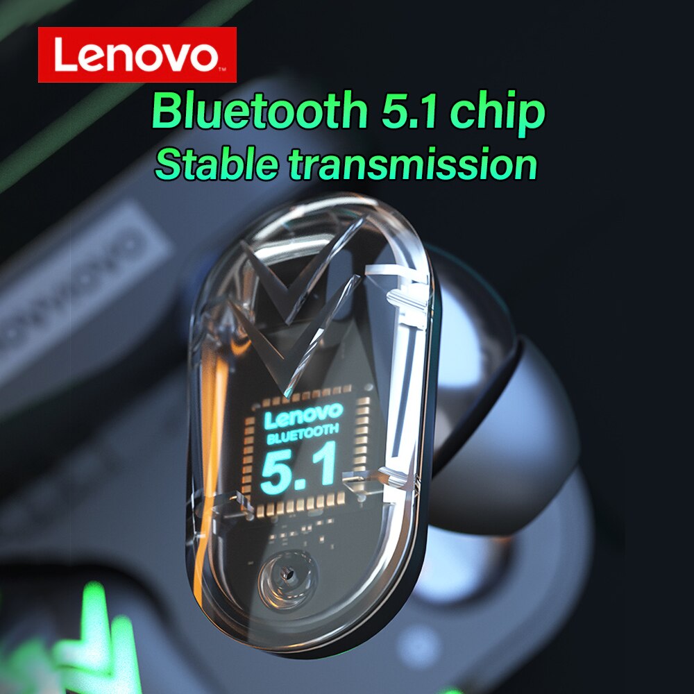 Lenovo XT82 Wireless Bluetooth Headset Mini Game Gaming Power Display Super Long Battery Life Eat Chicken Without Delay