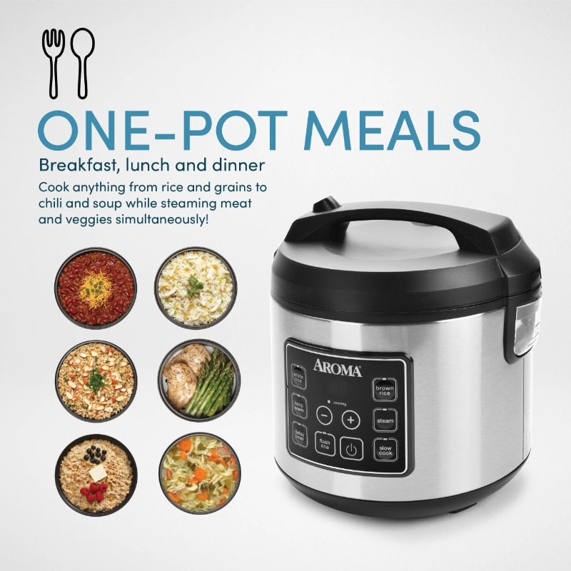 Aroma® 20-Cup Programmable Rice &amp; Grain Cooker and Multi-Cooker rice cooker  cooker