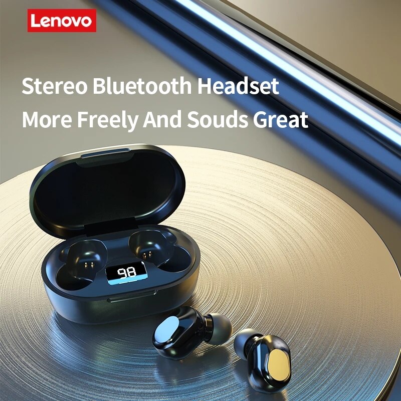 Lenovo XT91 TWS Wireless Bluetooth Earphones Noise Reduction Touch Control Music Headphones Power Display With Mic