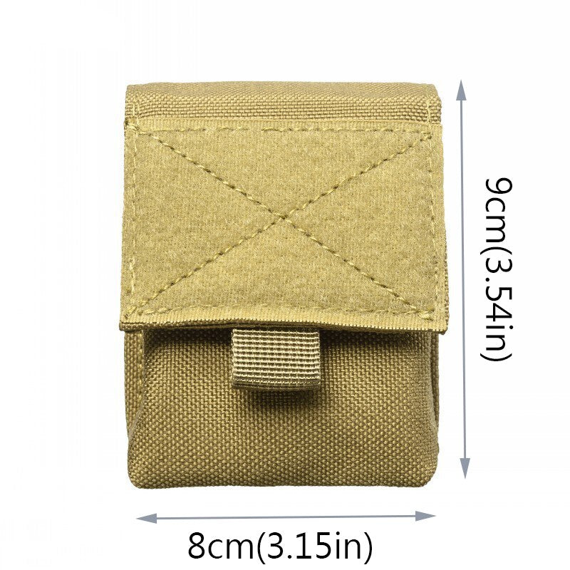 Outdoor Combat Military Molle Tactical Magazine Pouch Flashlight Sheath Hunting Camo Bag Cigarette Case Mini Hunting Tool Bag