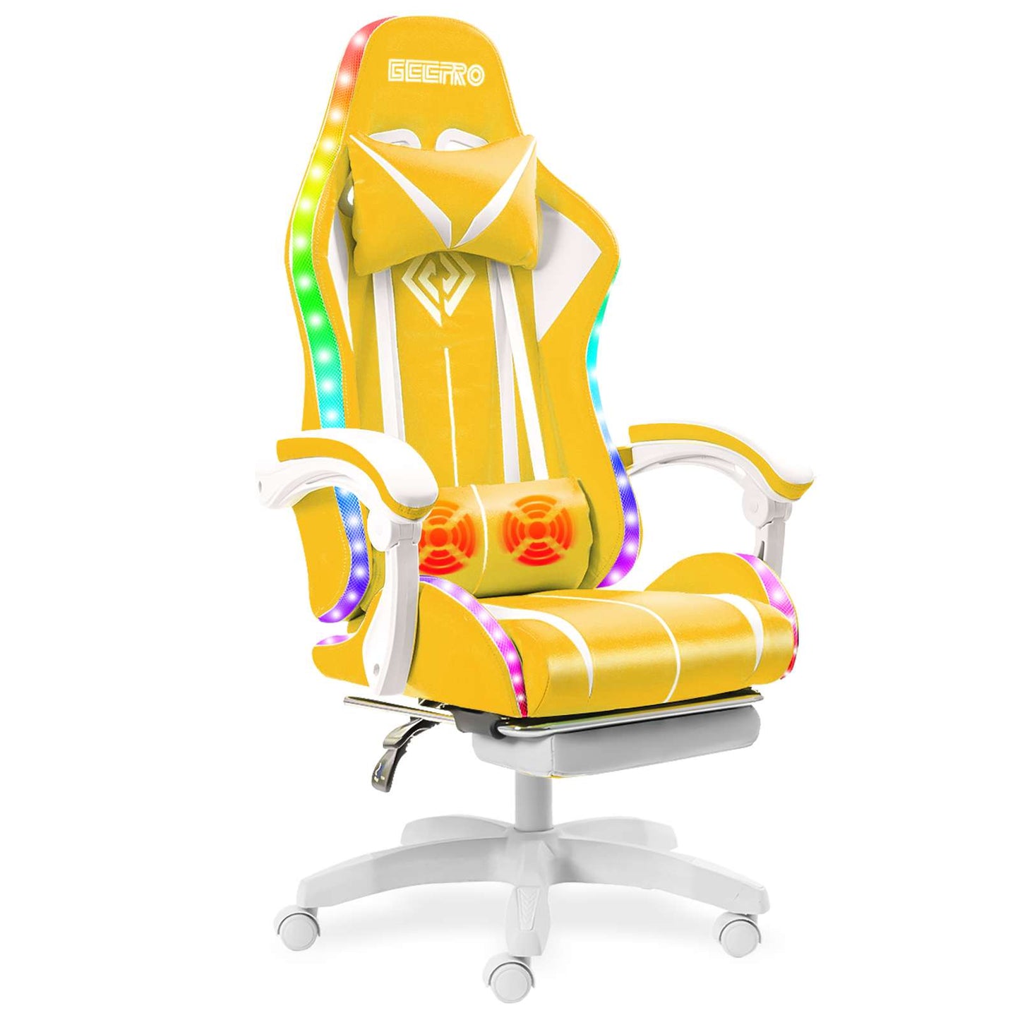 High Quality Gaming Chair RGB Light Office Chair Gamer Computer Chair Ergonomic Swivel Chair 2 Point Massage Gamer Chairs