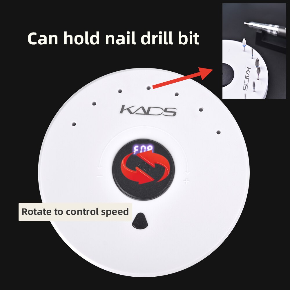 KADS 35000/30000 rpm Manicure Machine Electric Drilling Machine Professional Nail Lathe Nails Drill Polisher Nail File Tool