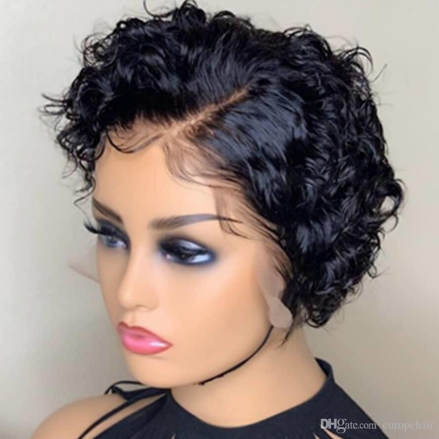 Pixie Cut Wig Human Hair 99J Color Lace Wigs Human Hair Short Bob Human Hair Wigs For Black Women Short Ombre Wig Human Hair