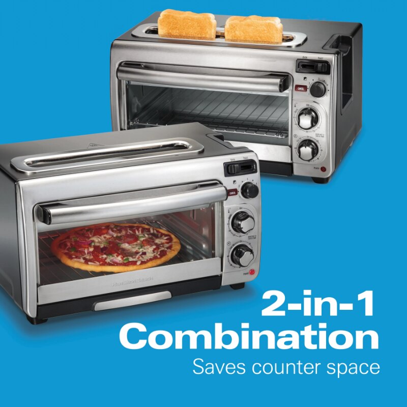 Hamilton Beach 2-in-1 Oven &amp; Toaster, Space-Saving Design, 31156