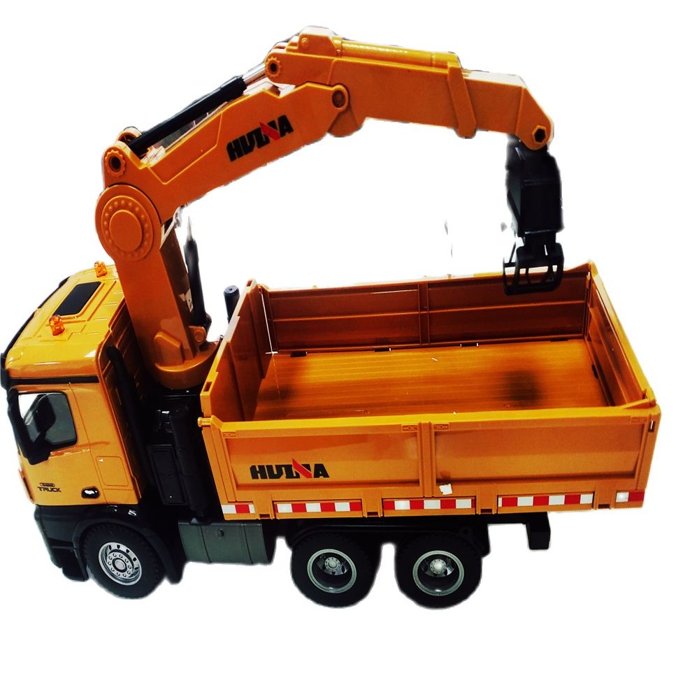 2021 Latest 1/14 Scale 26 Channel Huina 1575 Radio Control Grapple Dump Truck Model For Over 8 Years CPSIA/ASTM/EN71 Certified