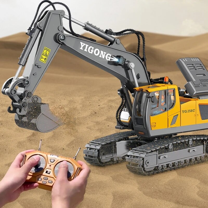 WLtoys Alloy 2.4G Rc Car / Excavator / Dump Truck / Bulldozers 11 Channels With Led Lights Engineering Car Children Electric Toy