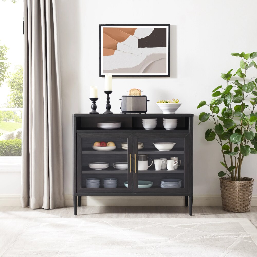 Sideboards Storage Buffet 46” In, Charcoal