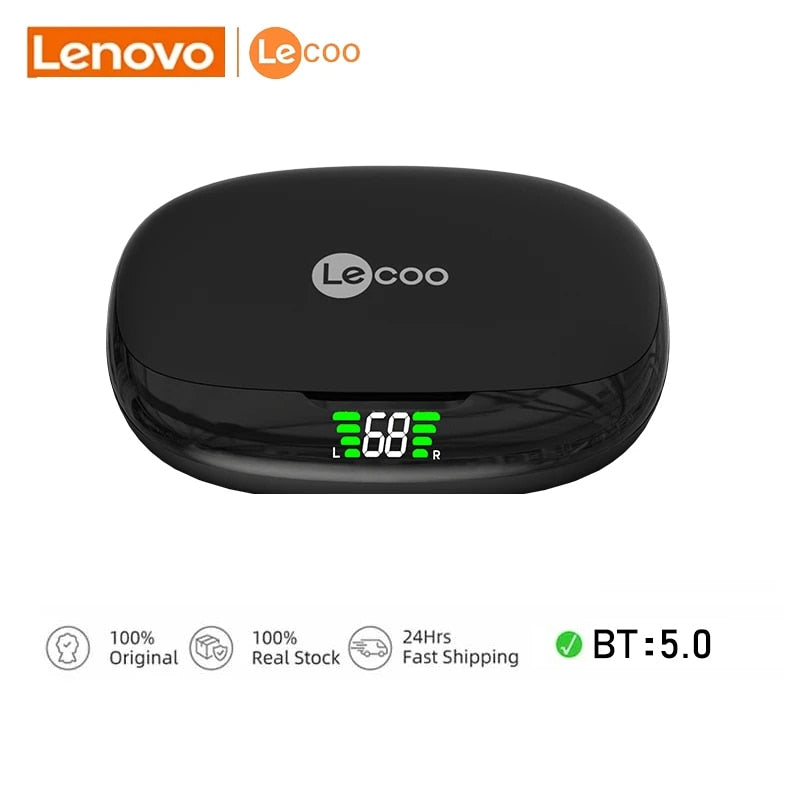 Lenovo Lecoo Original EW304 Bluetooth 5.0 Wireless Sports Earphones Touch Noise Reduction Earbuds Waterproof Headset With Mic