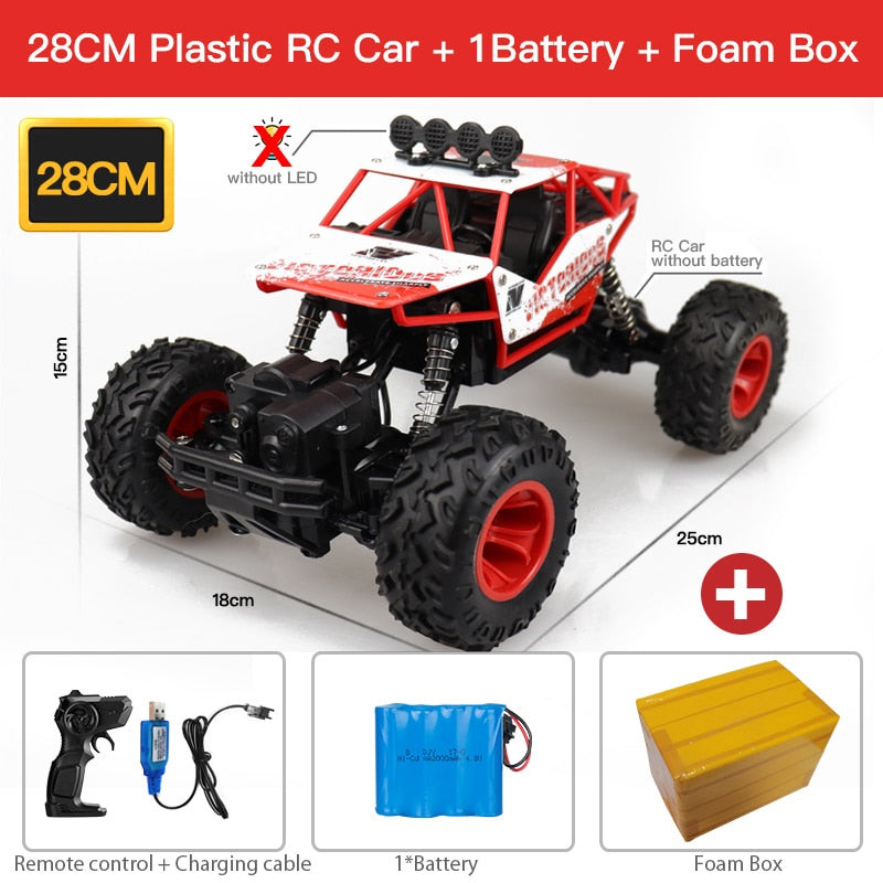 ZWN 1:12 / 1:16 4WD RC Car With Led Lights 2.4G Radio Remote Control Cars Buggy Off-Road Control Trucks Boys Toys for Children