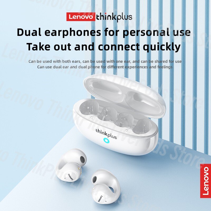 2023 New Lenovo XT83 II TWS Wireless Headphones Bluetooth 5.2 Earphones Earclip Design Touch Control HD Earbuds Sports Headset