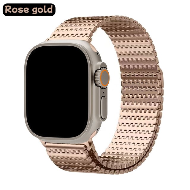 Milanese Magnetic Loop Bracelet For Apple Watch Ultra 49mm 8 7 6 5 4 se 3 42 44mm 45mm Band Strap For iWatch Series 41mm 38 40mm