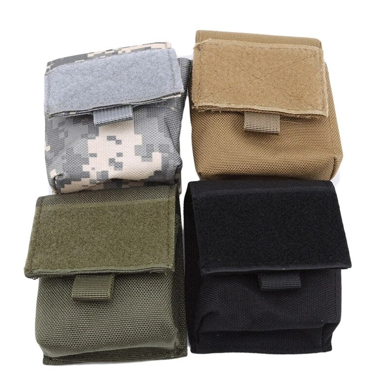 Outdoor Combat Military Molle Tactical Magazine Pouch Flashlight Sheath Hunting Camo Bag Cigarette Case Mini Hunting Tool Bag