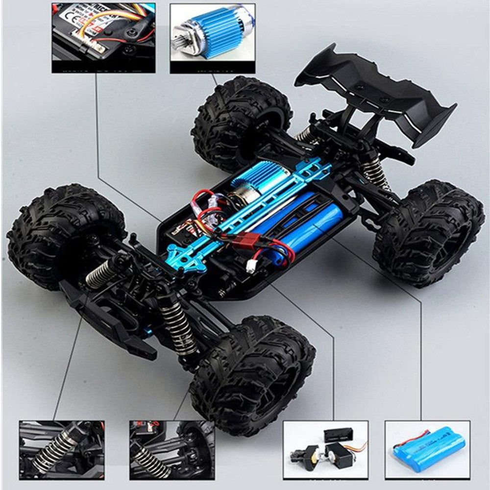 2023 New 1:16 Scale Large RC Cars 50km/h High Speed RC Cars Toys for Boys Remote Control Car 2.4G 4WD Off Road Monster Truck