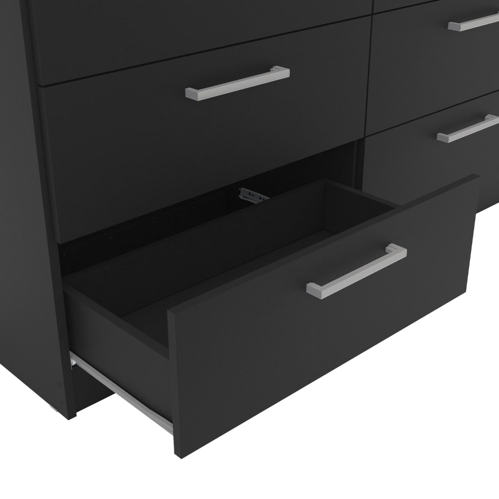 Juliette Modern 6 Drawer Double Dresser, Durable and Strong,80.23 Lb,50.20 X 14.92 X 29.25 Inches