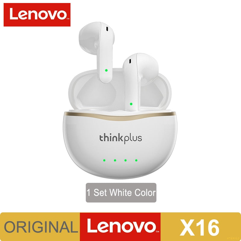 2022 New Original Lenovo X16 Headphone Bluetooth 5.2 TWS Wireless Earbuds Stereo Sports Earhook Earphone With Dual HD Microphone