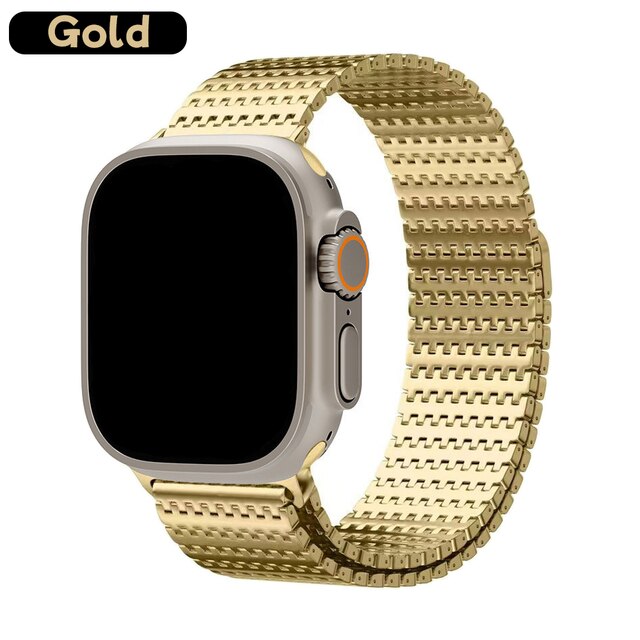 Milanese Magnetic Loop Bracelet For Apple Watch Ultra 49mm 8 7 6 5 4 se 3 42 44mm 45mm Band Strap For iWatch Series 41mm 38 40mm