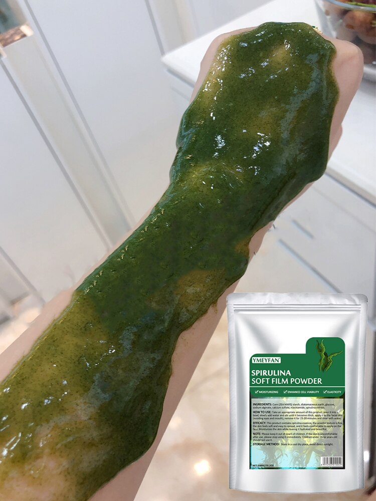 1Kg Spirulina Wholesale Bulk Modeling Jelly Mask Powder Pack Moisturizing Anti Aging Firming Smooth Skin Beauty Facial Care