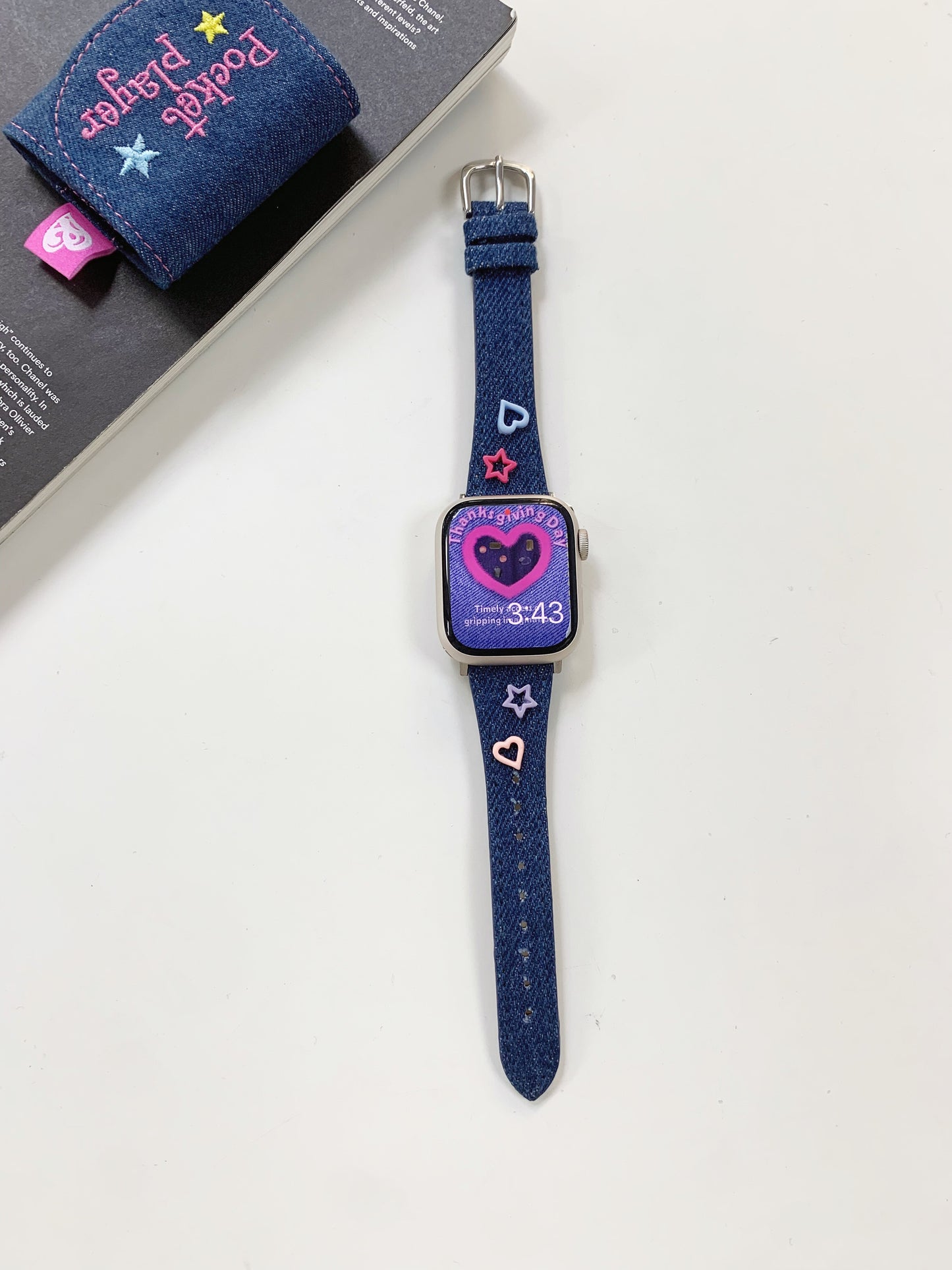 Canvas fabric band for Apple Watch Ultra 49mm series 8 7 41mm 45mm women bracelet for iwatch 8 7 6 5 Se 4 38 40mm 42 44mm correa