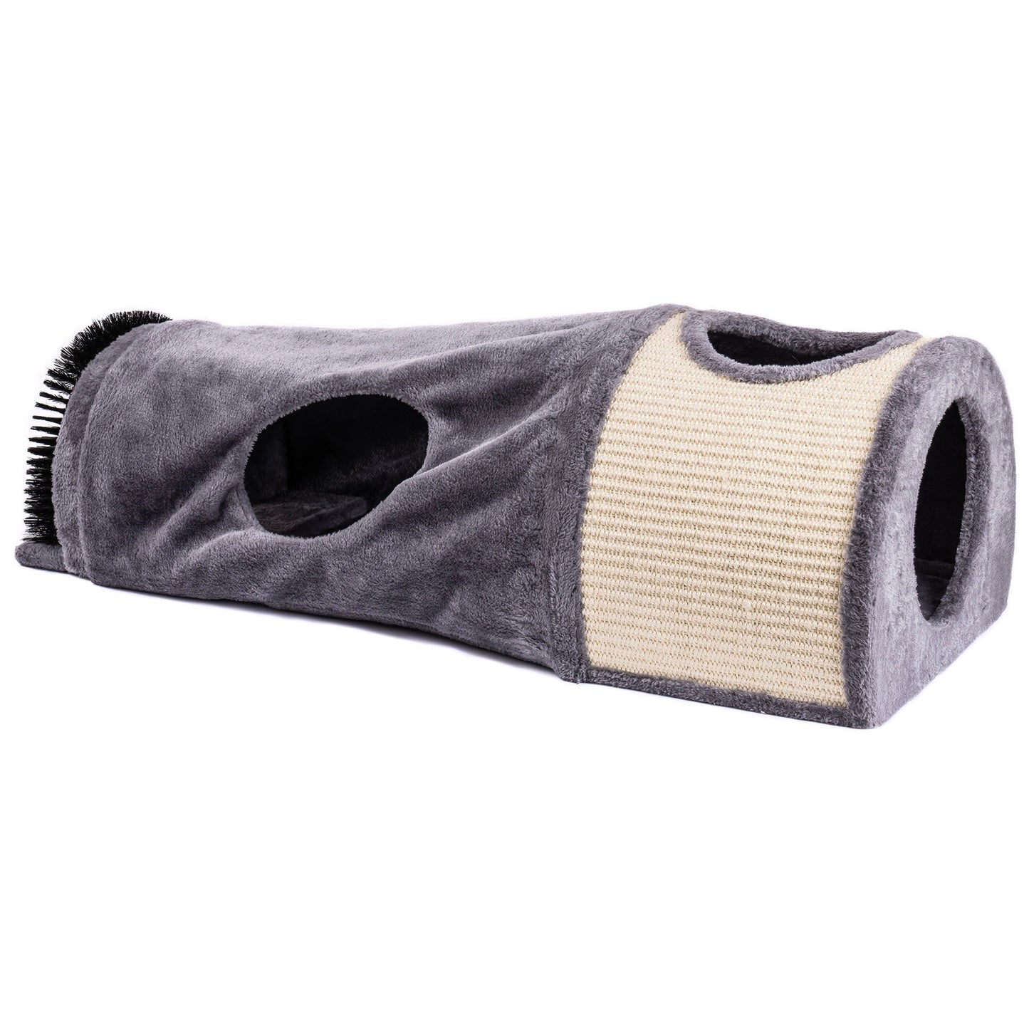 Mewoofun Cat Tunnel Cat Bed Toys Soft Comfortable Multifunction Groomer Massage Sturdy Sisal Carpet Support US Dropshipping