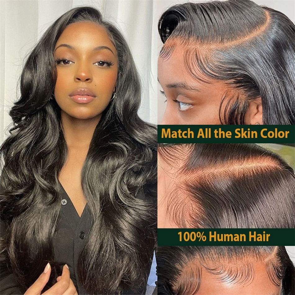 Body Wave 13x4 13x6 Hd Transparen Lace Front Wig 40 Inch Lace Frontal Wig Human Hair Wigs For Women Brazilian Hair Pre Plucked