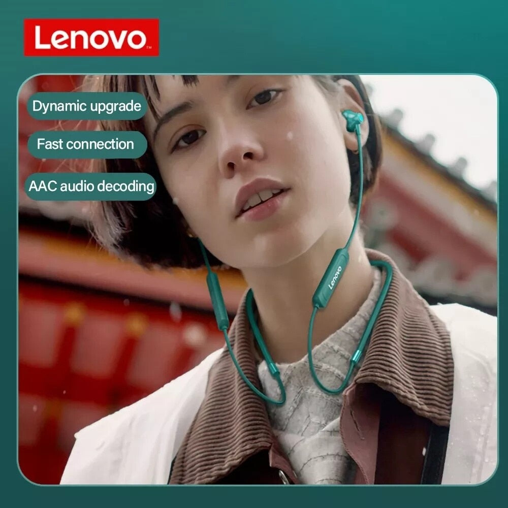 Original Lenovo SH1 Wireless Headphones Bluetooth Earphones Sport Earbuds Magnetic Neckband Headset With Microphone Earpods New