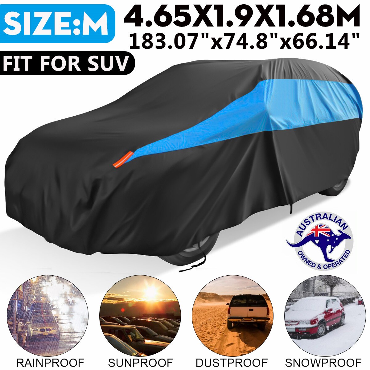 Universal Sedan Car Full Cover Outdoor Waterproof Snow-proof Dust-proof Anti-UV Protection Black Blue Full Cover 530/490cm 450cm