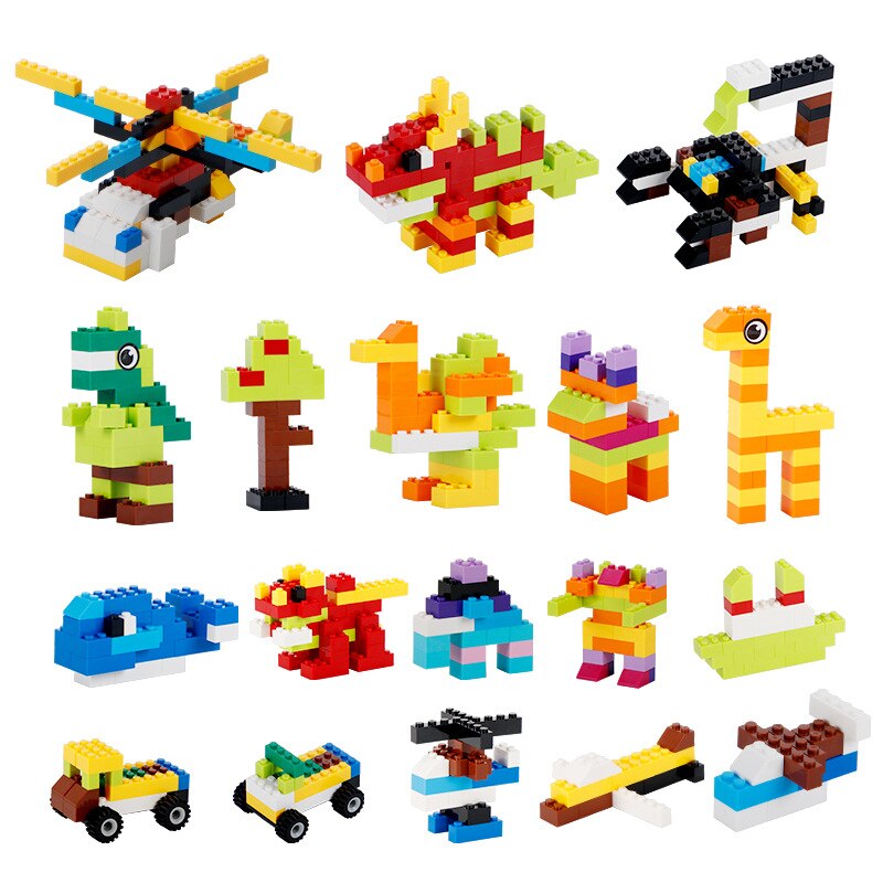 Mini DIY Building Blocks Bricks Small Particle Interactive Toys Colorful Bulk Bricks Base Plates Compatible Block Children Gifts