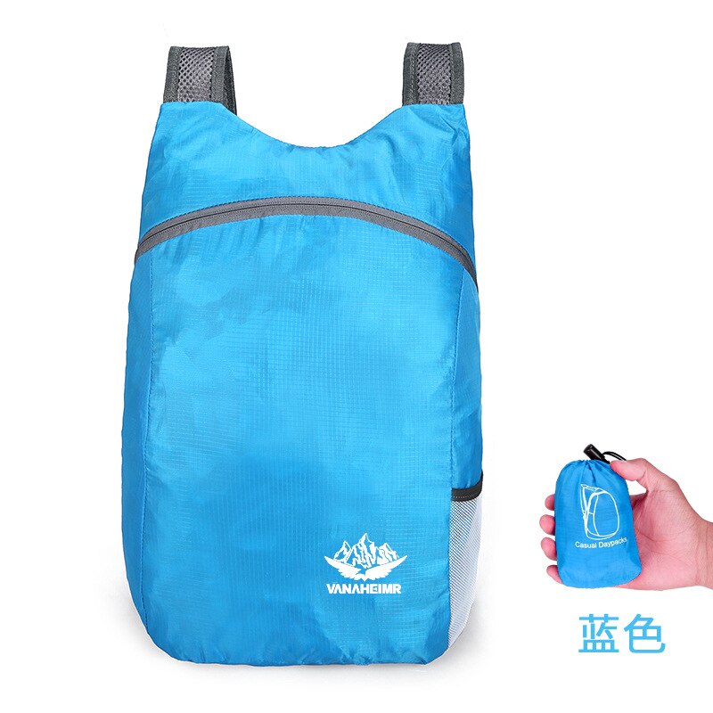 Outdoor 20L Foldable Backpack Waterproof Portable Folding Bag Ultralight Outdoor Pack Travel Hiking Camping Bag for Women Men