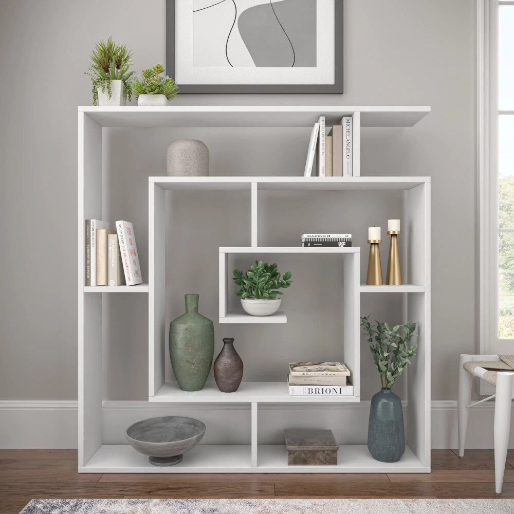 Furniture 4 Tier Open Shelf Light Mocha Briscoe Modern Bookcase  Book Storage