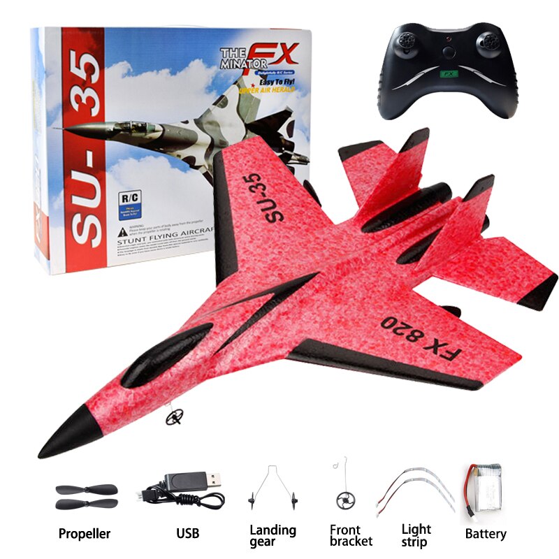 RC Foam Aircraft SU-35 Plane 2.4G Radio Control Glider Remote Control Fighter Plane Glider Airplane Foam Boys Toys for Children