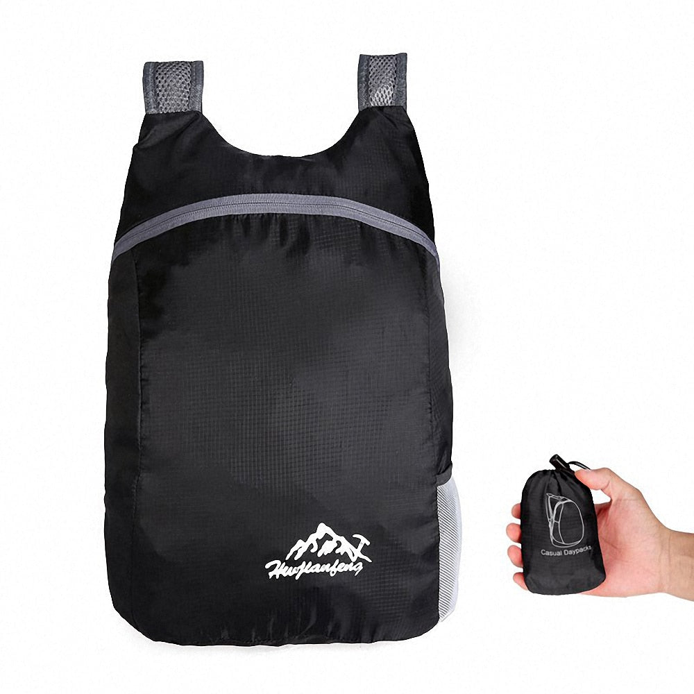 20L Unisex Waterproof Foldable Bag Outdoor Backpack Portable Camping Hiking Traveling Daypack Leisure Unisex Sport Bag Backpack