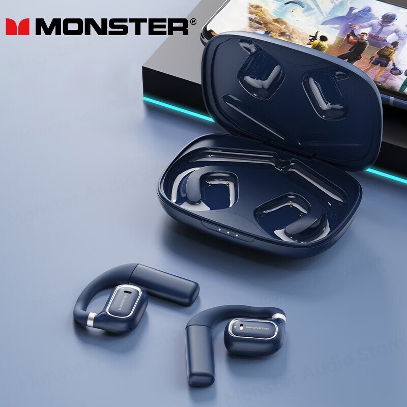 Monster XKO01 Sports Earhook Earphones Bluetooth 5.3 Wireless Headphones HiFi Stereo Noise Reduction Music Gaming Earbuds