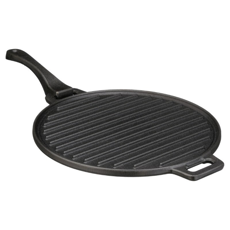 Ozark Trail 4-piece Cast Iron Skillet Set with Handles and Griddle, Pre-seasoned, 6&quot;, 10.5&quot;, 11&quot;