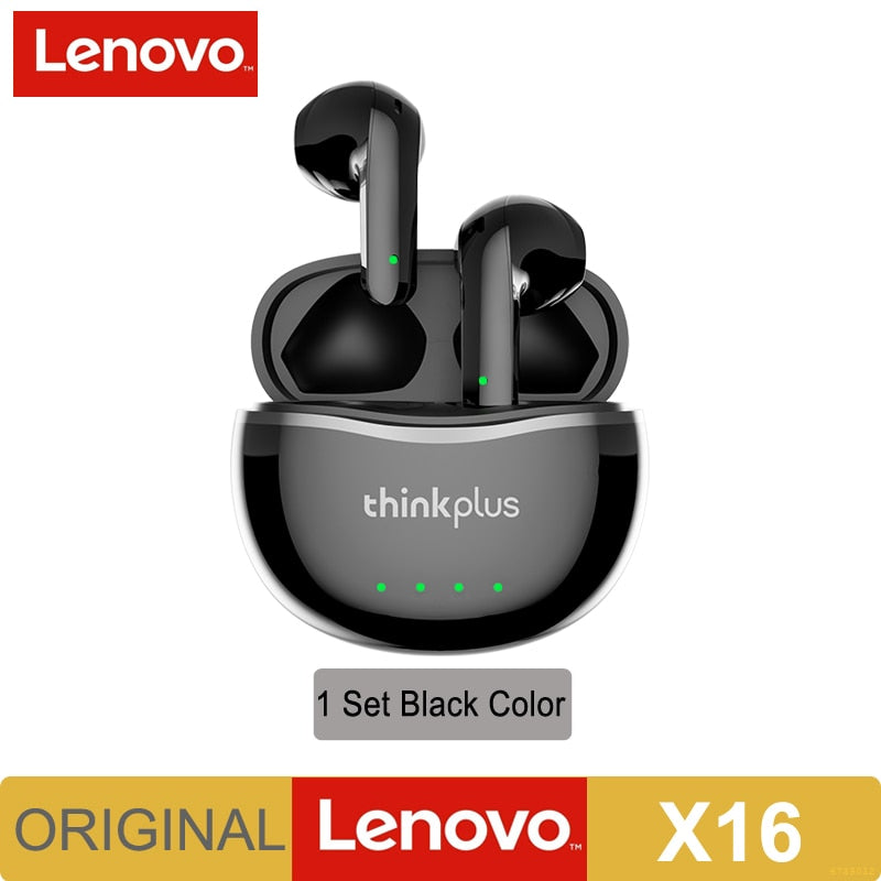 2022 New Original Lenovo X16 Headphone Bluetooth 5.2 TWS Wireless Earbuds Stereo Sports Earhook Earphone With Dual HD Microphone