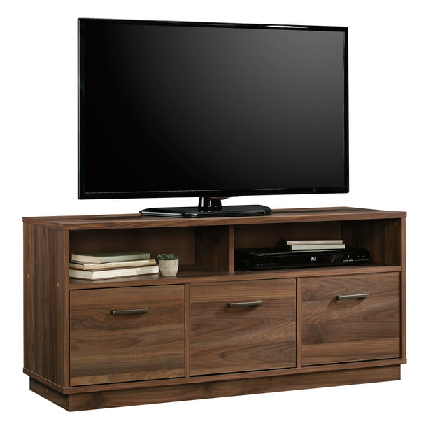 Mainstays 3-Door TV Stand Console for TVs up to 50&quot;, Blackwood living room cabinets  storage cabinet