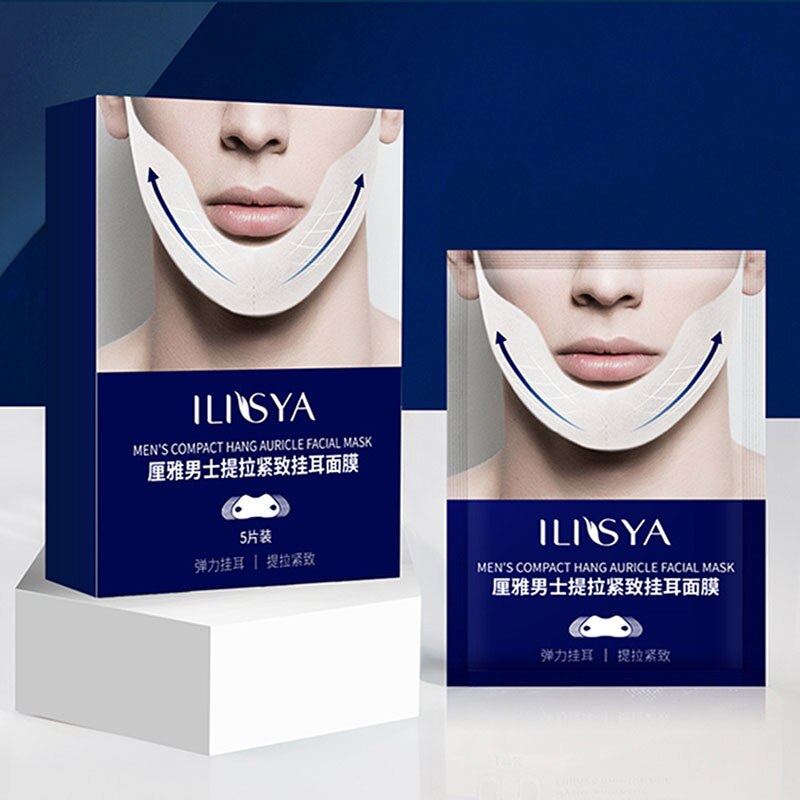 Men‘s V-Line Face Mask Firming V-Shape Facial Mask Lift Tightening the Skin Moisturizing Treatmen