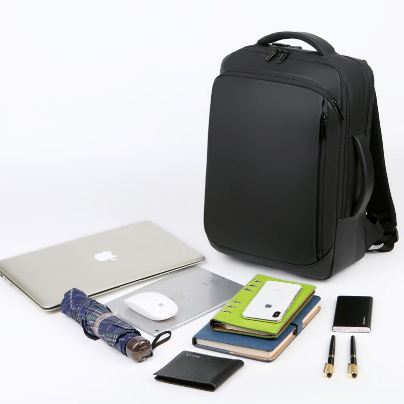 Backpack For Men 2021 Multifunctional Business Notebook Backpack USB Charging Waterproof Film Men's Backbag Casual Bag