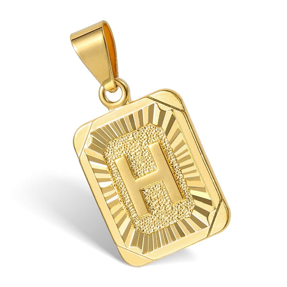 Hot Sale Initial Necklace for Women Men 26 Letters Pendant Gold Color Cuban Curb Chain For men  Jewelry Dropshipping