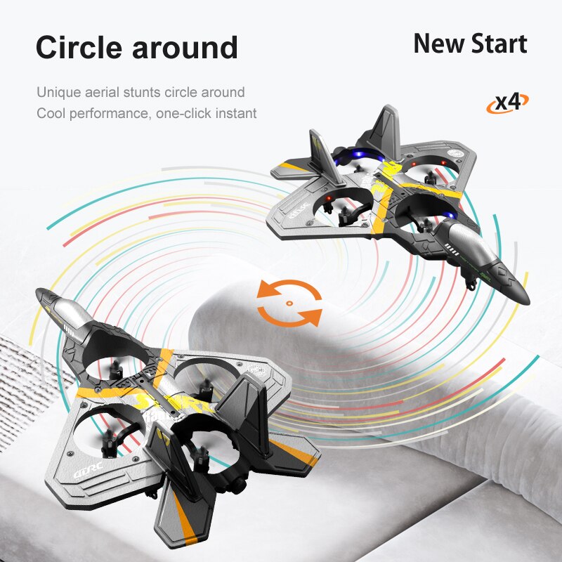 V17 V25 RC Airplane 2.4G Remote Control Stunt Fighter EPP Foam Aircraft Electric Outdoor Stunt Glider Drone Toys for Children