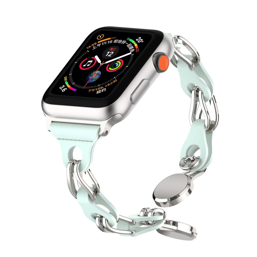 Magnetic Leather Strap for Apple Watch Series 8 41mm Ultra 49mm 40 38mm Lady Slim Bracelet for Iwatch 8 7 6 5 4 Se 45mm 44 42mm