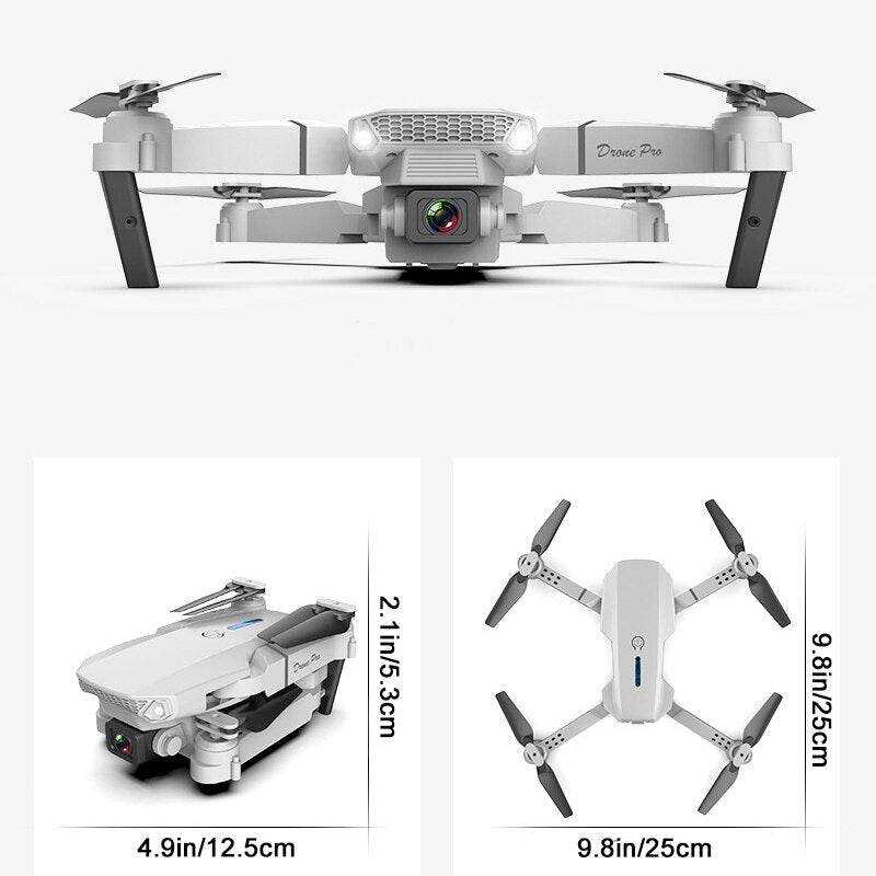 E88 RC Drone Quadcopter  With Wide Angle  Foldable Quadcopter Camera Height Hold Avoidance Quadcopter Drones Kid Gift Toys