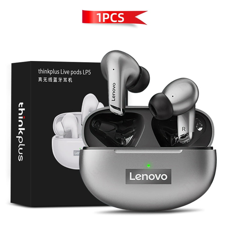 Lenovo LP5 Bluetooth Headphones Wireless Earbuds Waterproof Sports Headset Gaming Headset For All Mobile Phones