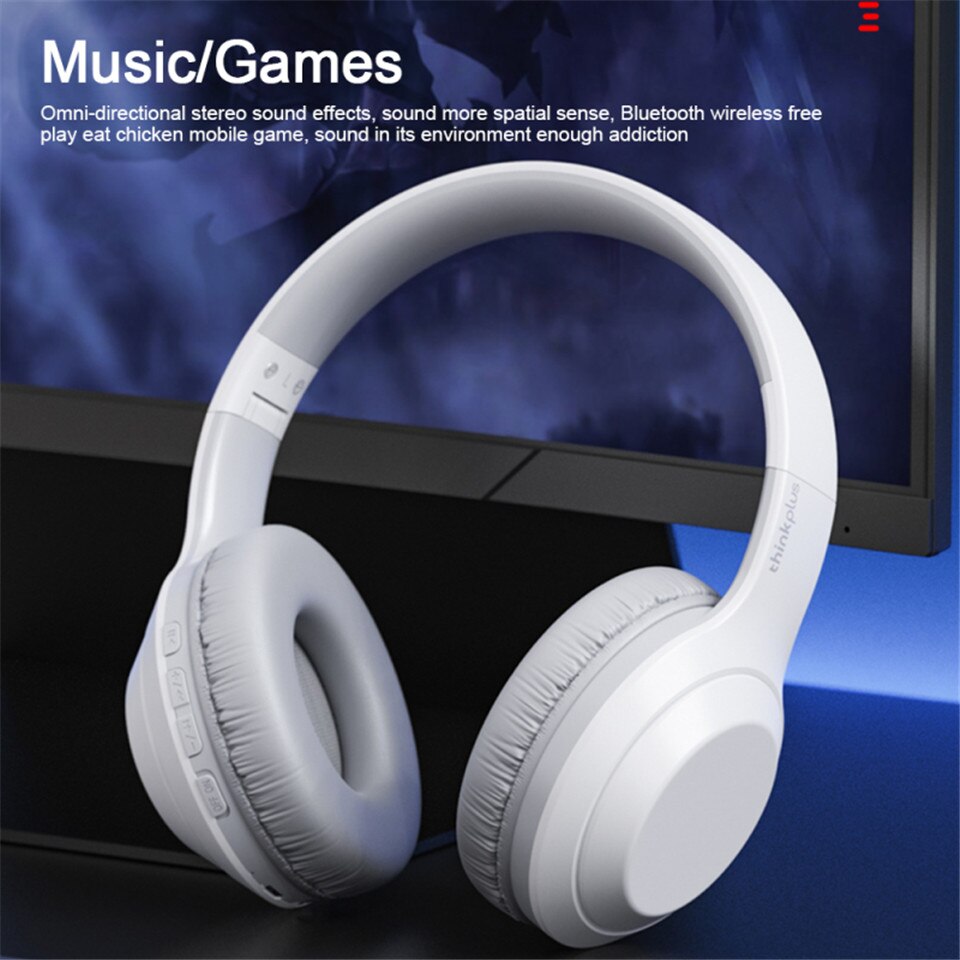 Lenovo TH10 Wireless Bluetooth Headphones 9D Hifi Sound Earphone Noise Cancelling Earbuds With Multiple Modes For Android Ios