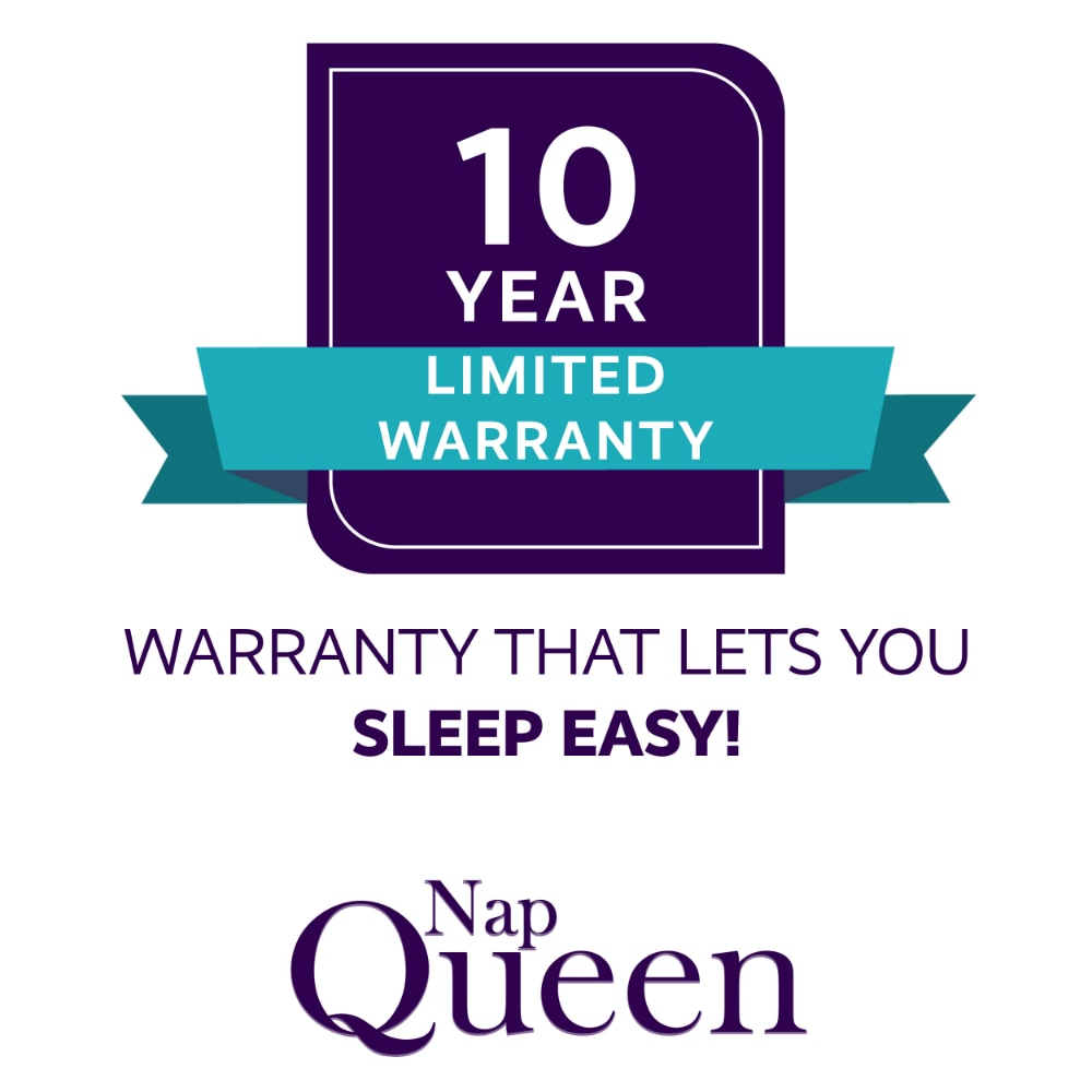 NapQueen Margaret 10&quot; Charcoal Memory Foam Mattress, Queen, W/ Antimicrobial Cover mattress