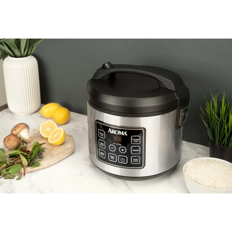 Aroma® 20-Cup Programmable Rice &amp; Grain Cooker and Multi-Cooker rice cooker  cooker